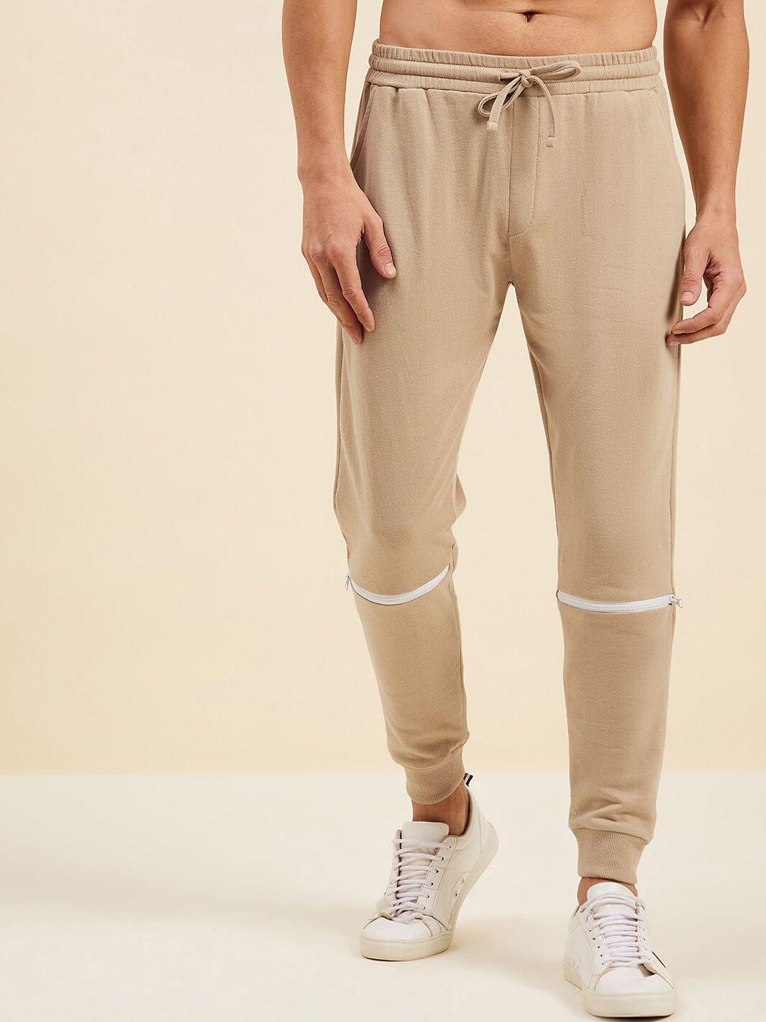 mascln sassafras men beige solid joggers