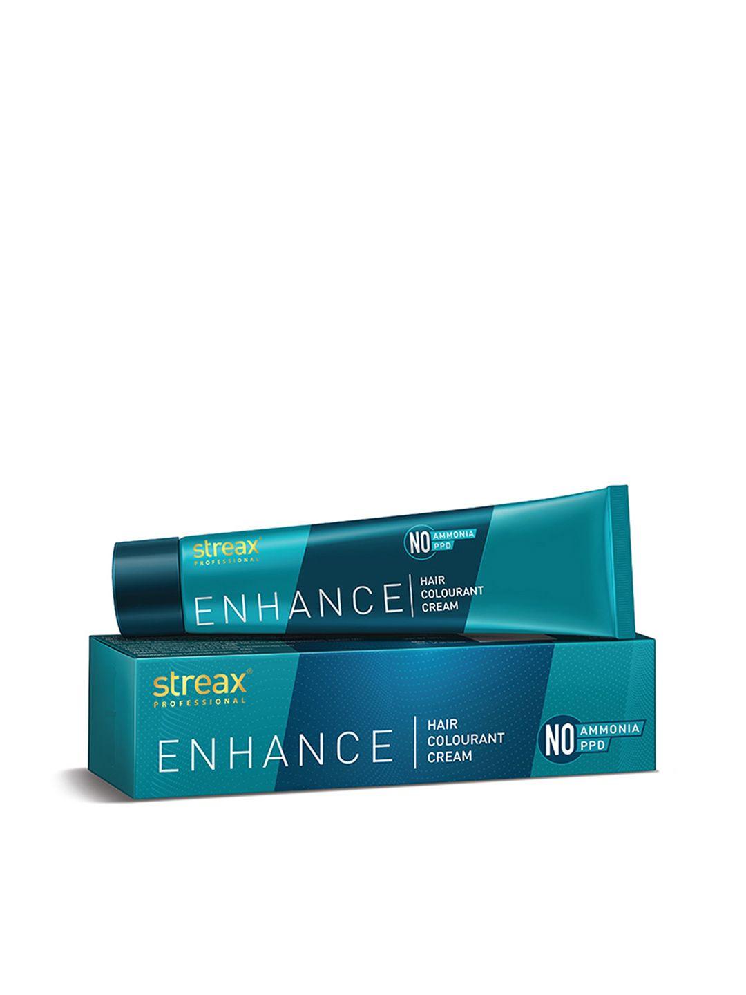 streax professional enhance ammonia & ppd free hair colourant cream 90g - natural black 1