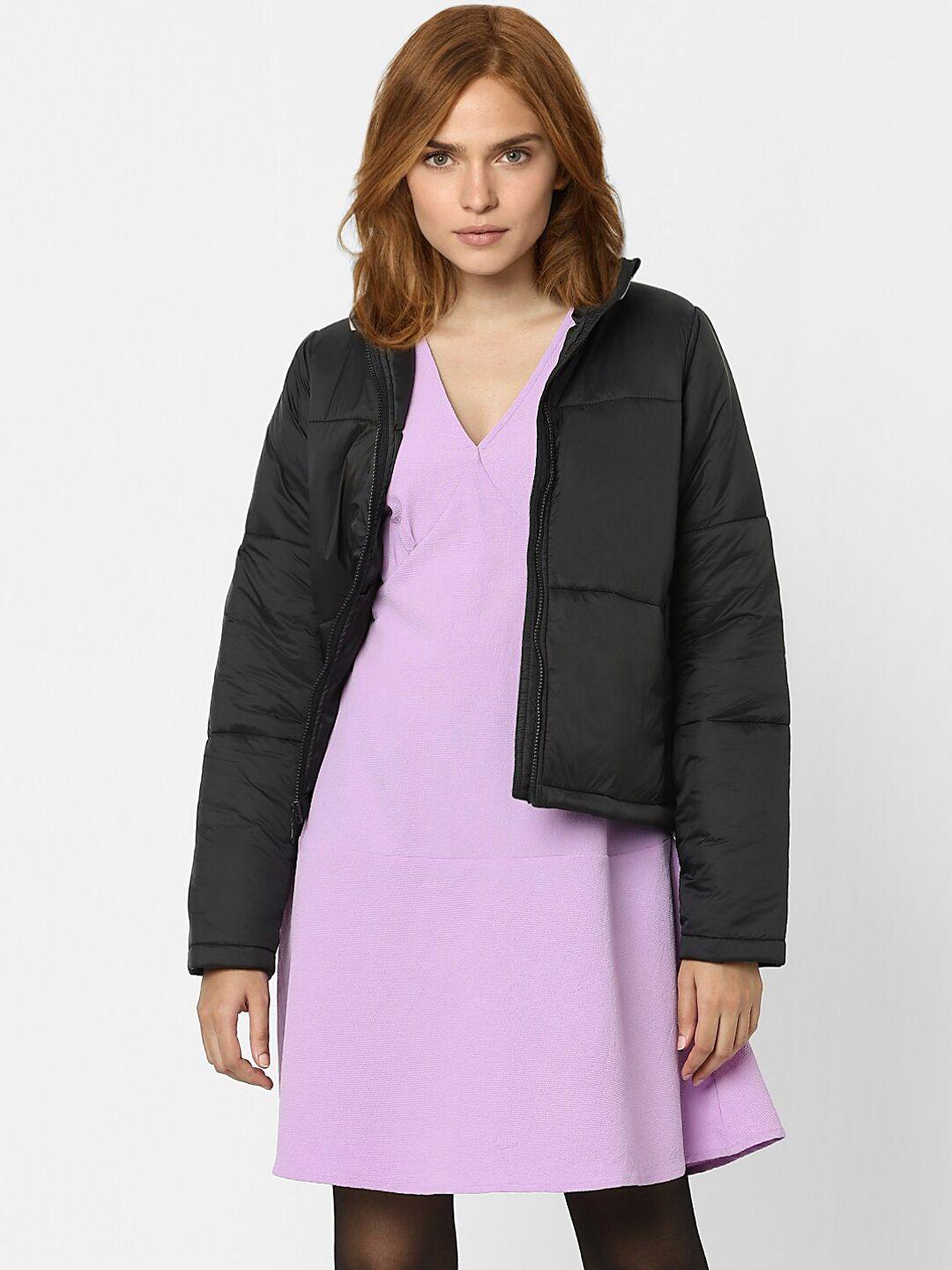 vero moda women black longline open front jacket