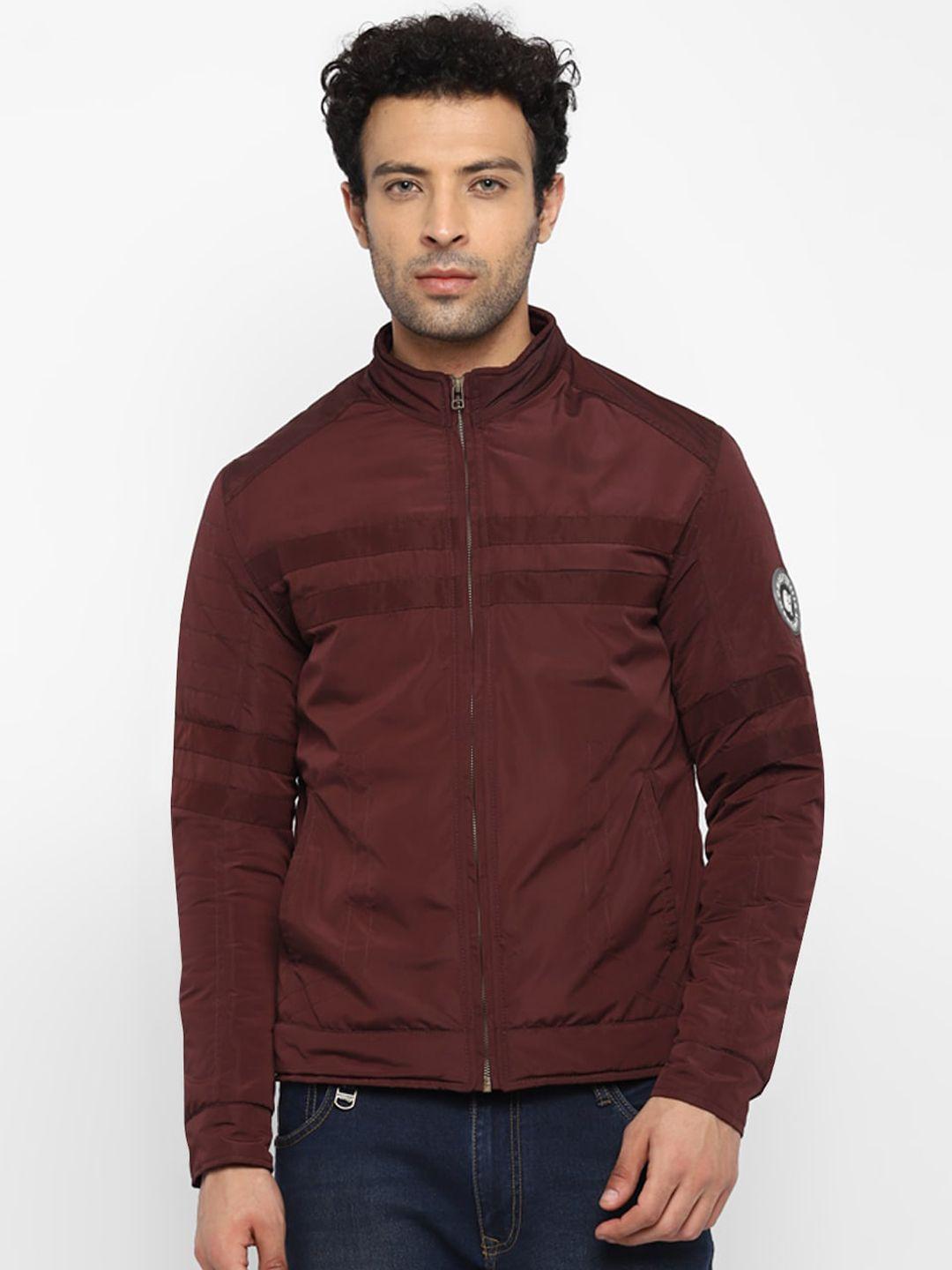 red chief men maroon padded jacket