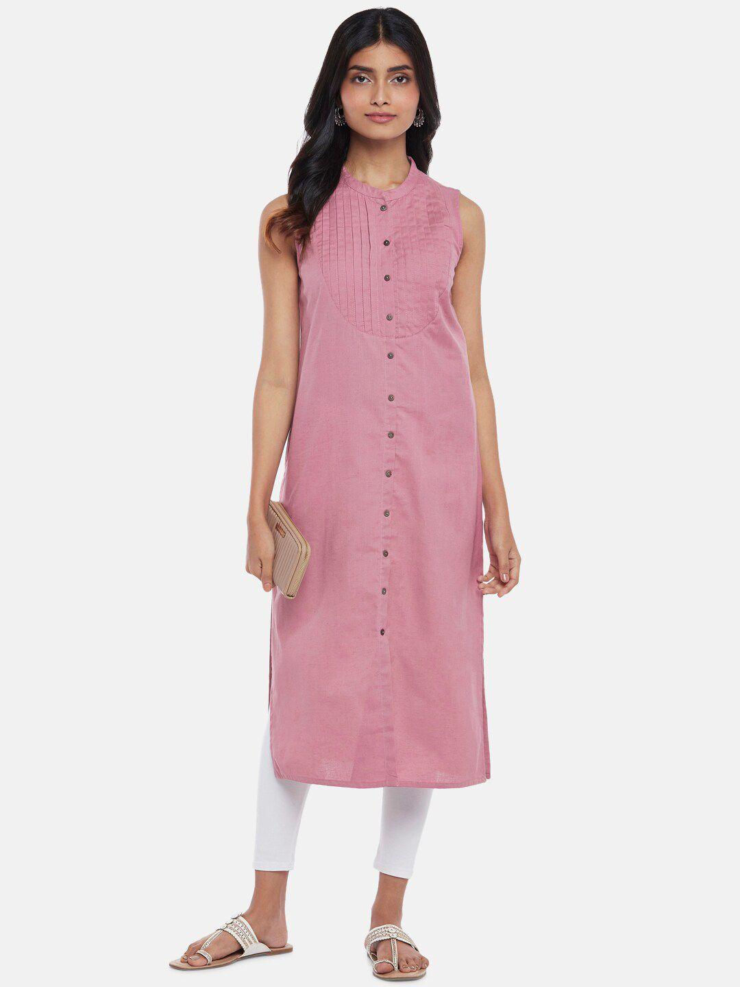 rangmanch by pantaloons women mauve kurta