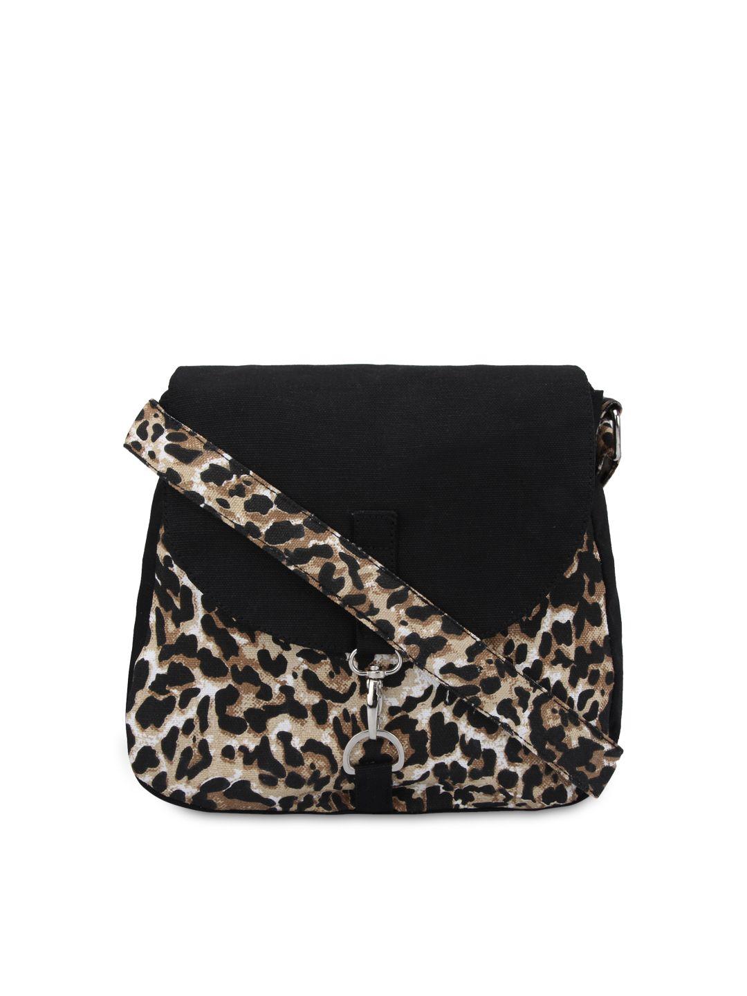 vivinkaa black printed sling bag