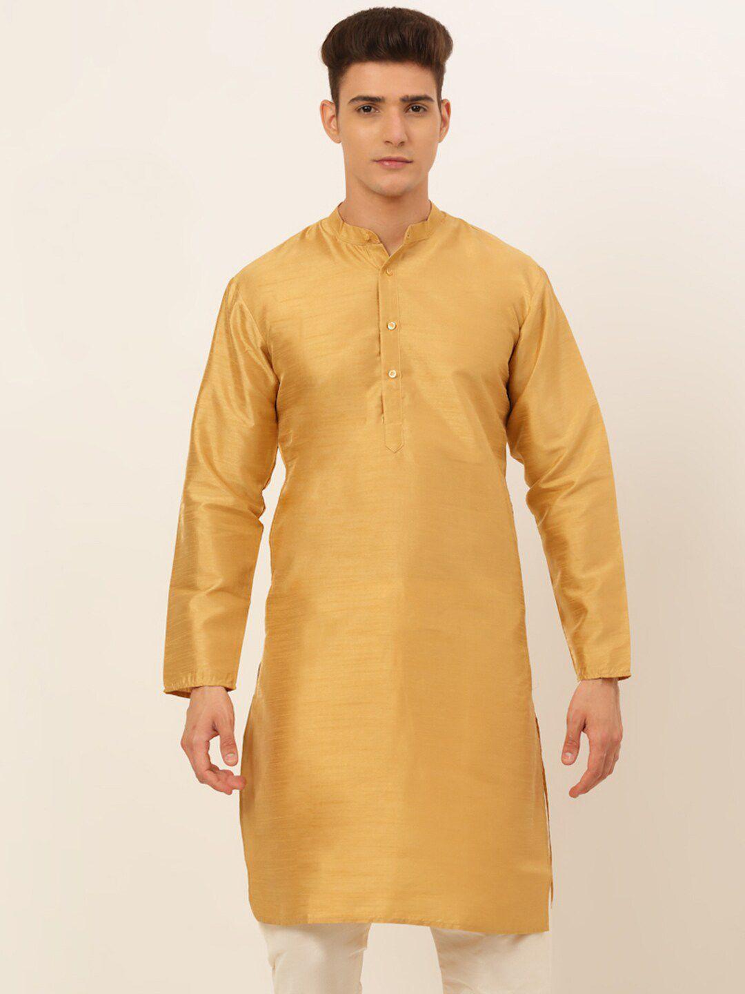 jompers men gold-toned kurta