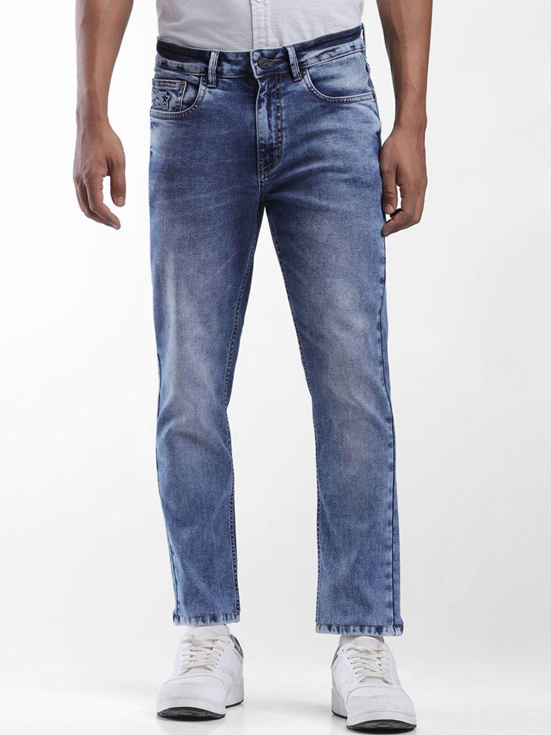 starter men blue slim fit heavy fade jeans