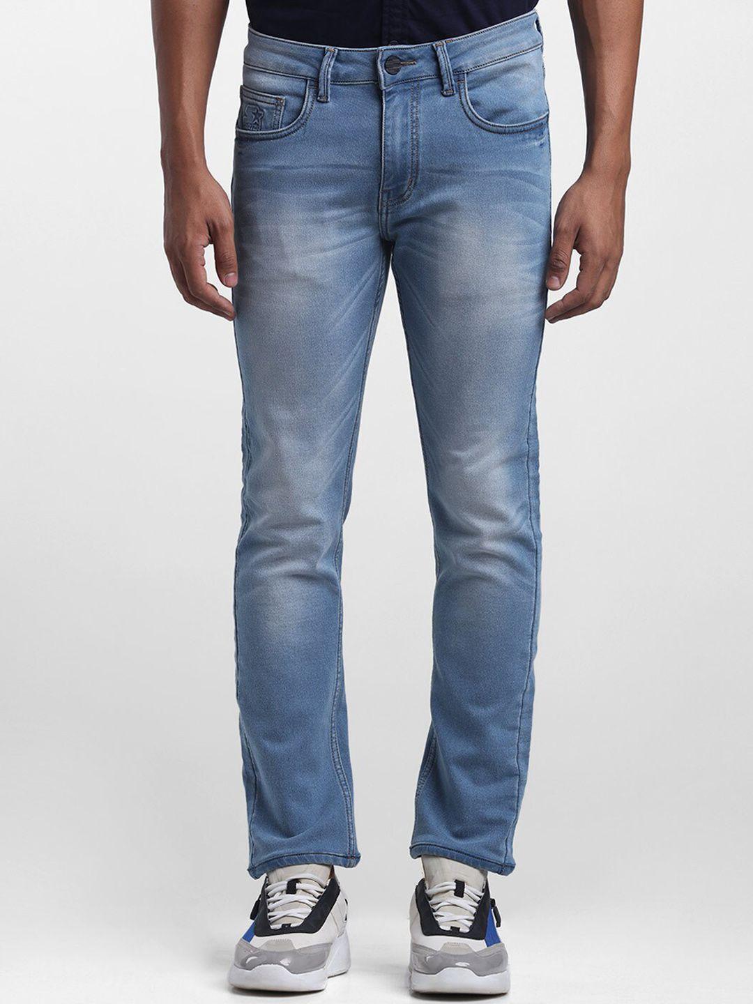 starter men blue slim fit heavy fade jeans