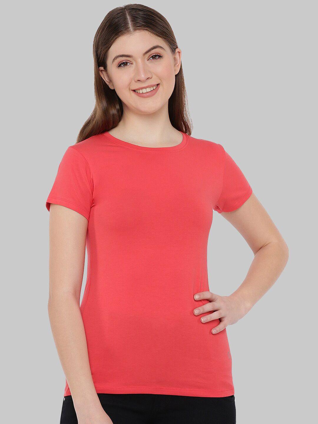 dollar missy women coral anti odour slim fit cotton t-shirt