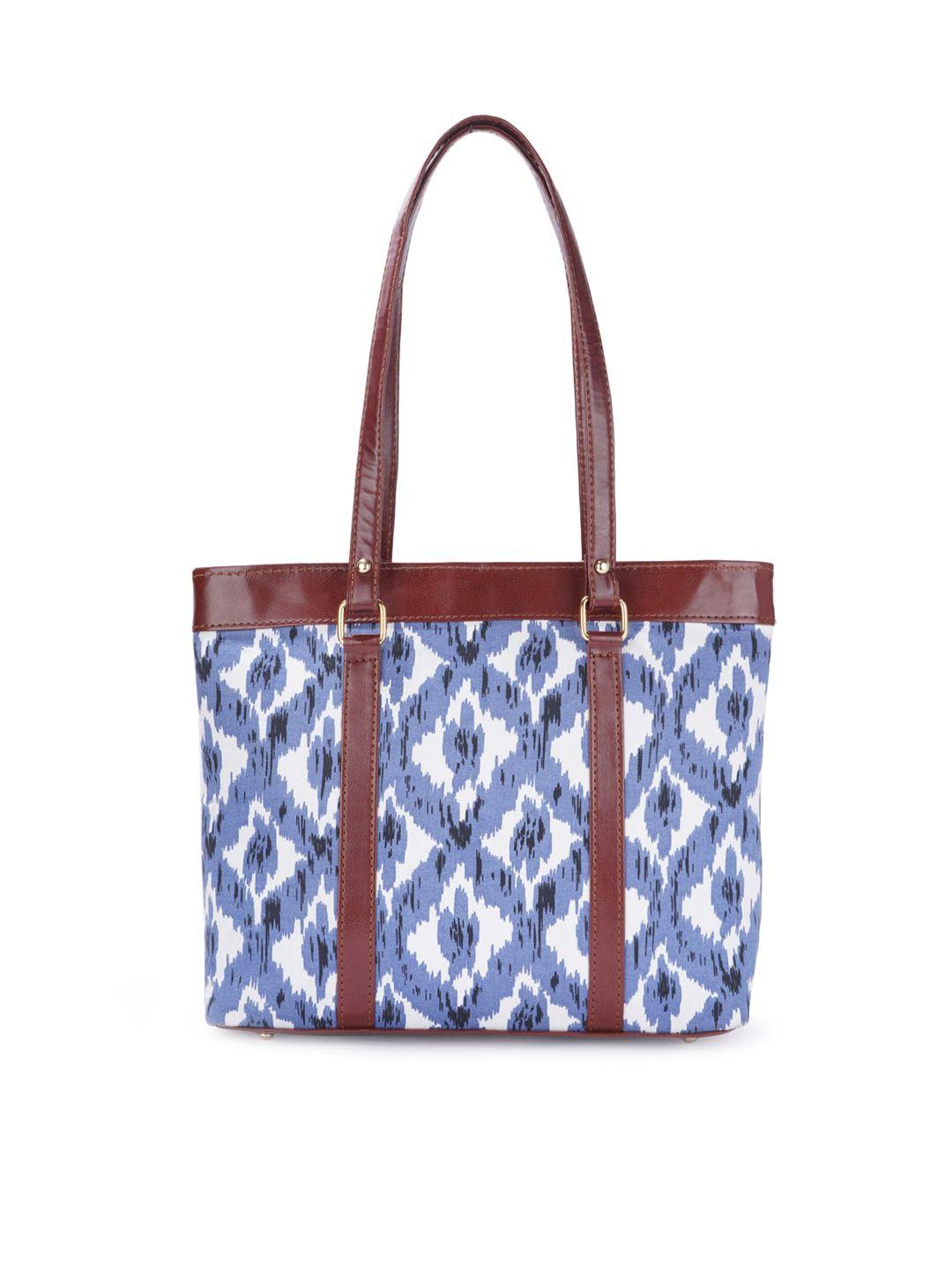 style shoes blue checked oversized structured shoulder bag