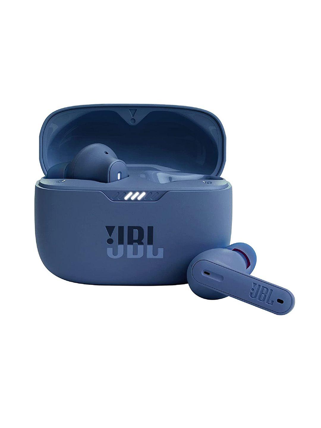 jbl blue solid tws jbl230nc with active noise cancellation earbuds with mic