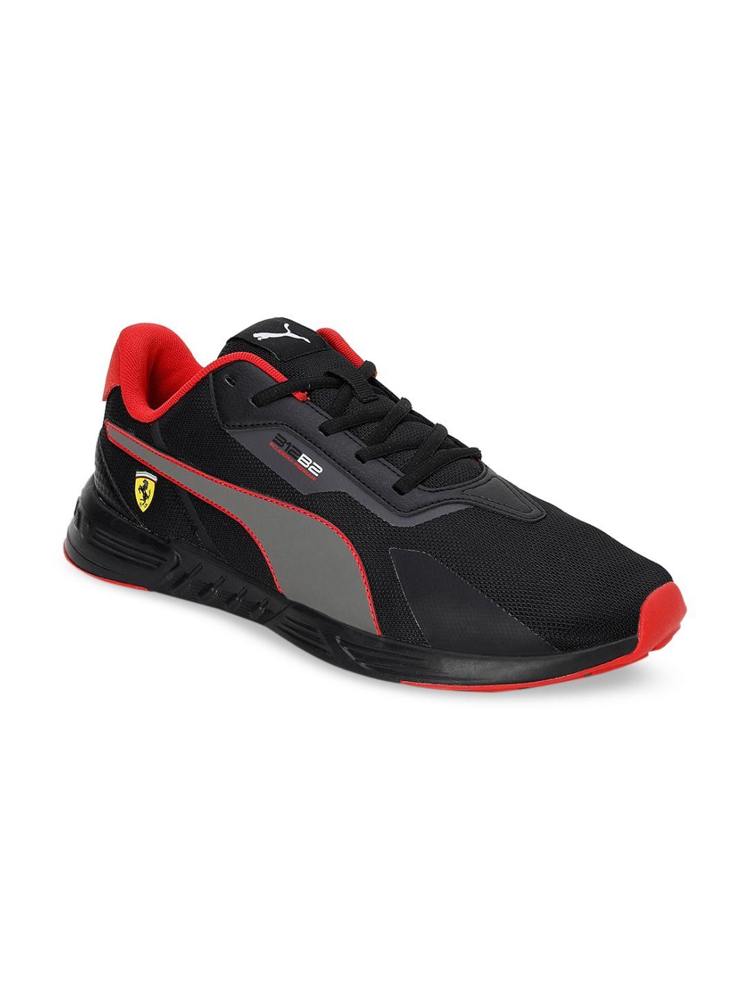 puma motorsport unisex black scuderia ferrari tiburion motorsport sneakers