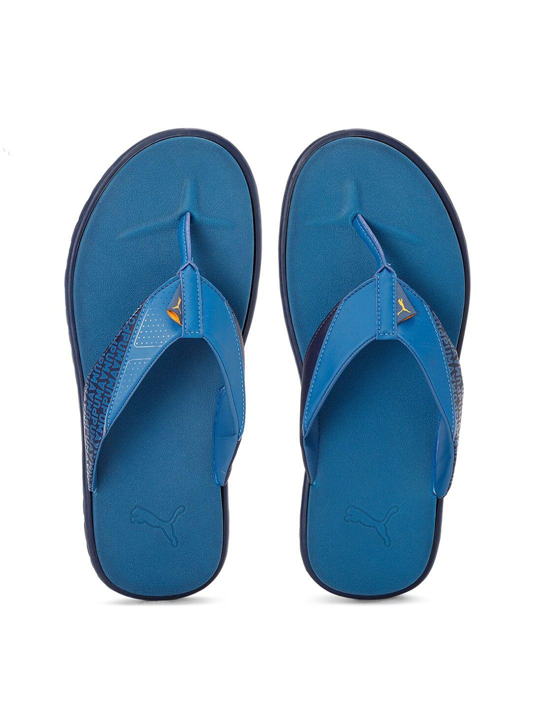 puma men blue galaxy comfort v4 thong flip-flops