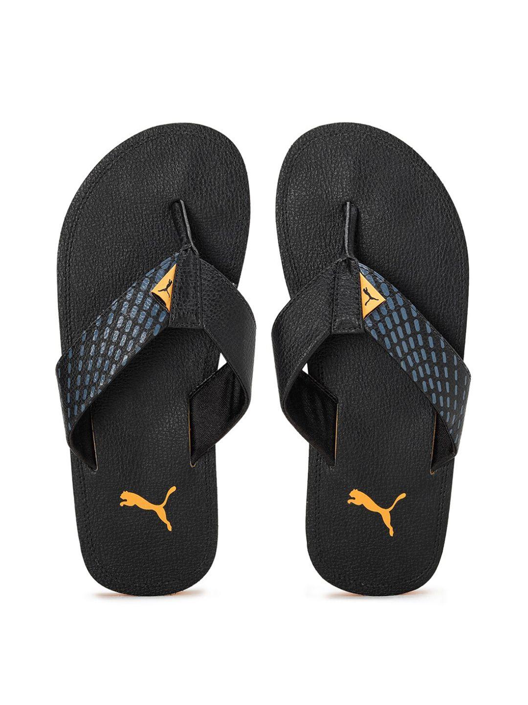 puma men black ketava duo v7 thong flip-flops