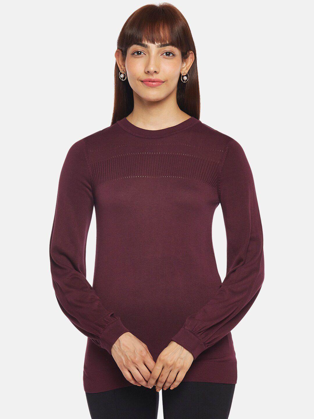 annabelle by pantaloons women purple top