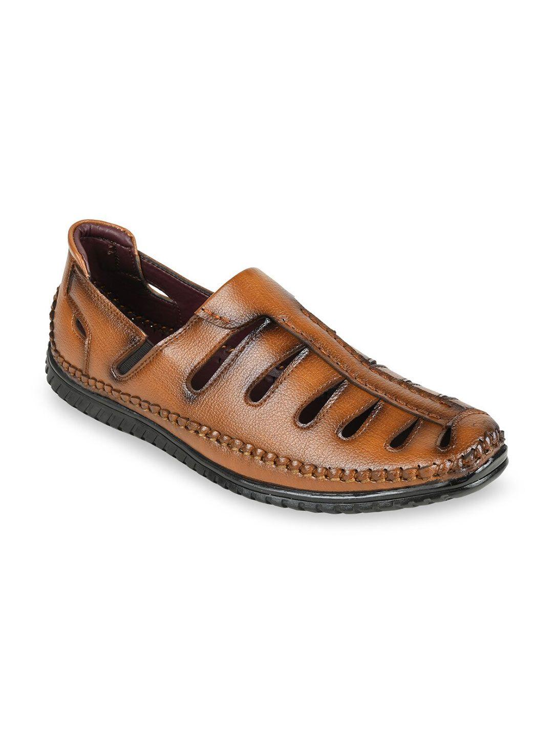 regal men brown fisherman sandals