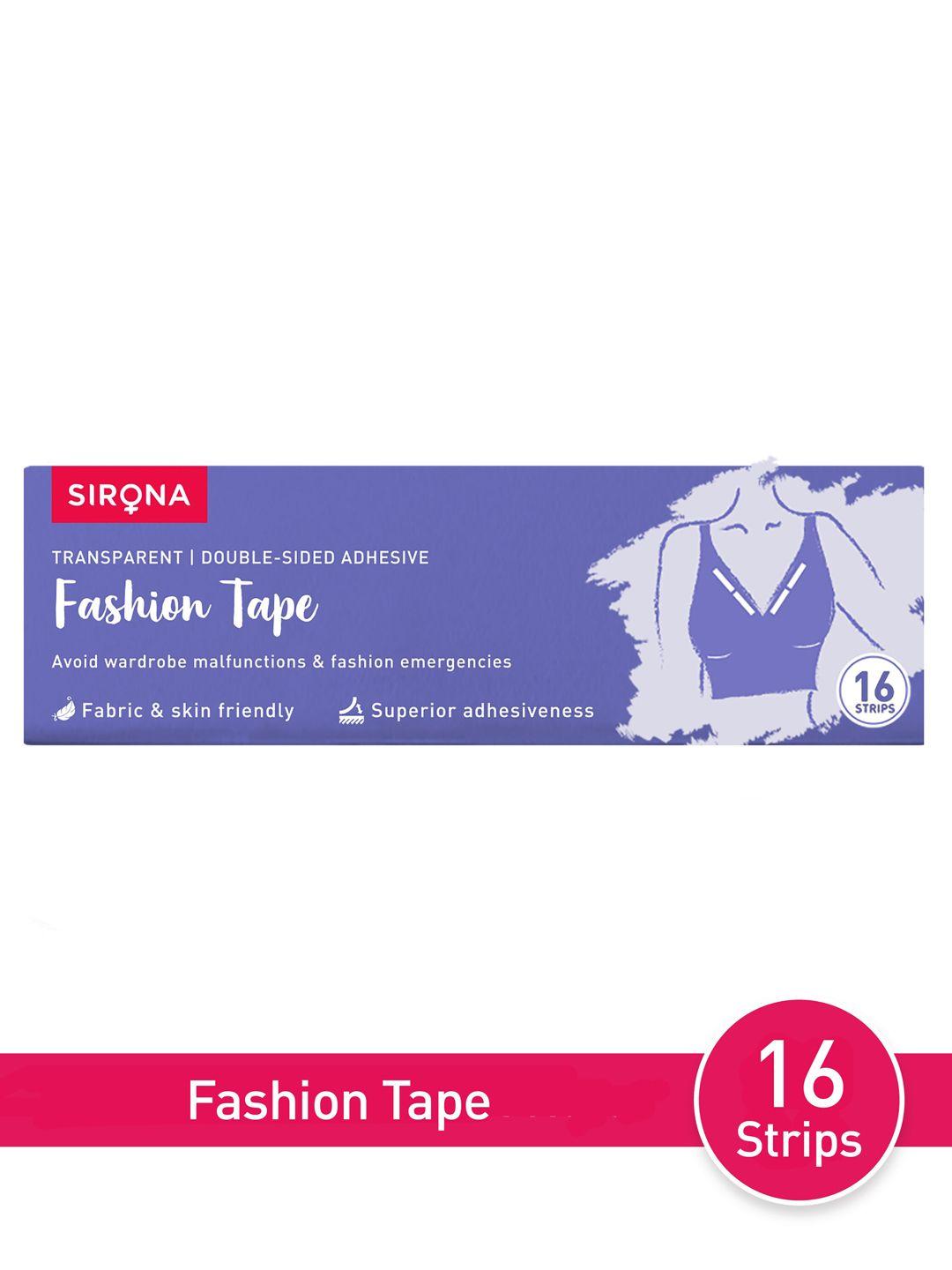 sirona women double stick fashion tape strips -16 strips