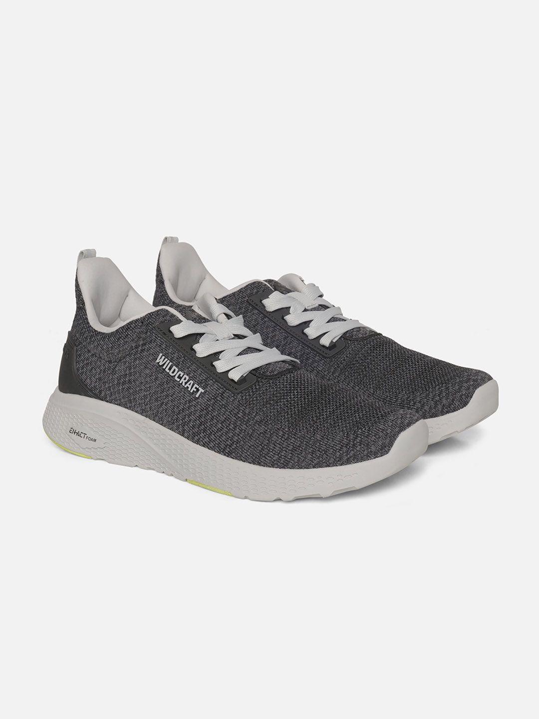 wildcraft men grey woven design sneakers