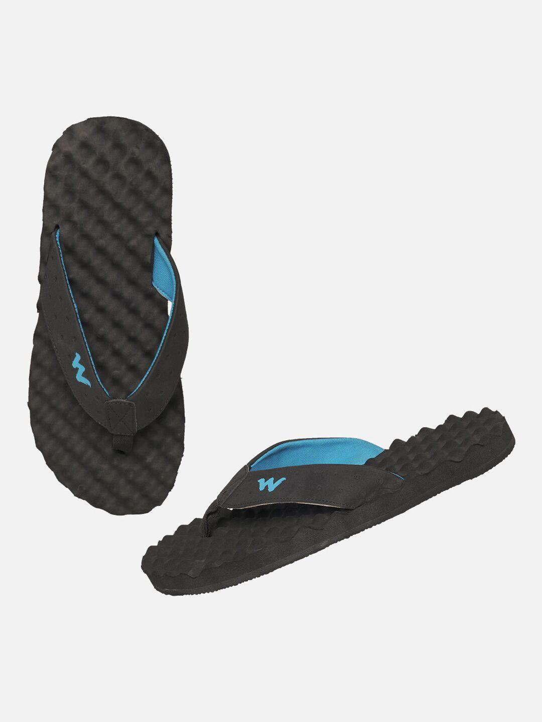 wildcraft men black & blue thong flip-flops