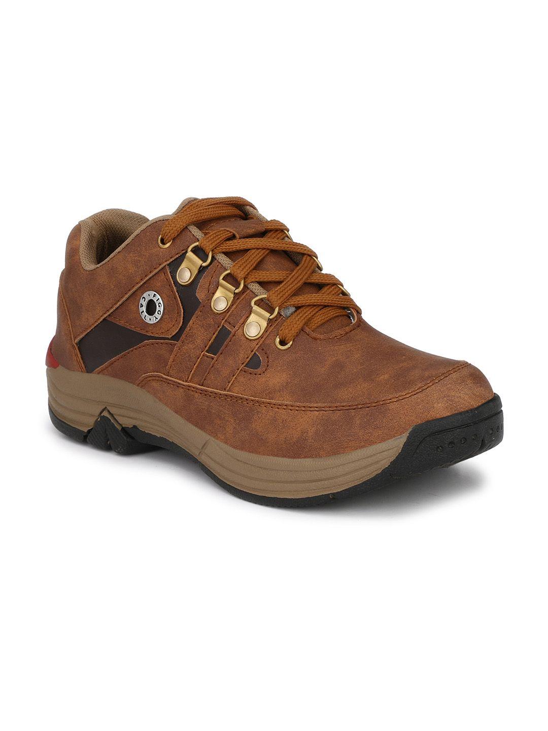 big fox men brown solid casual boots