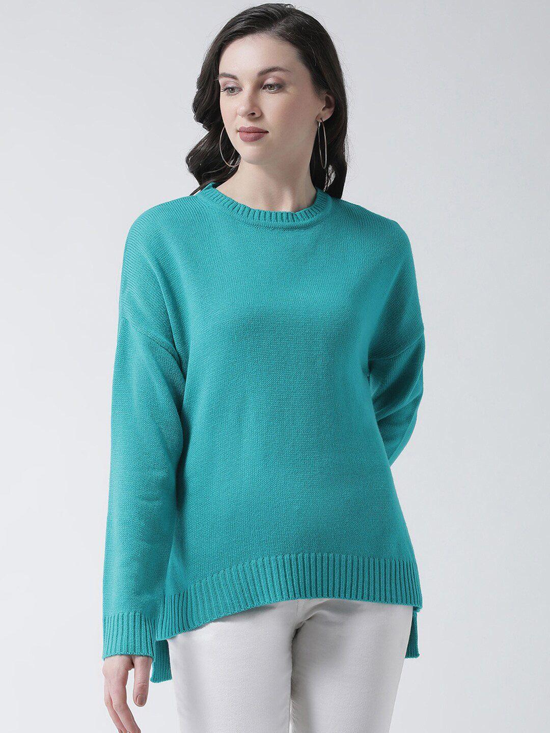 club york women sea green pullover