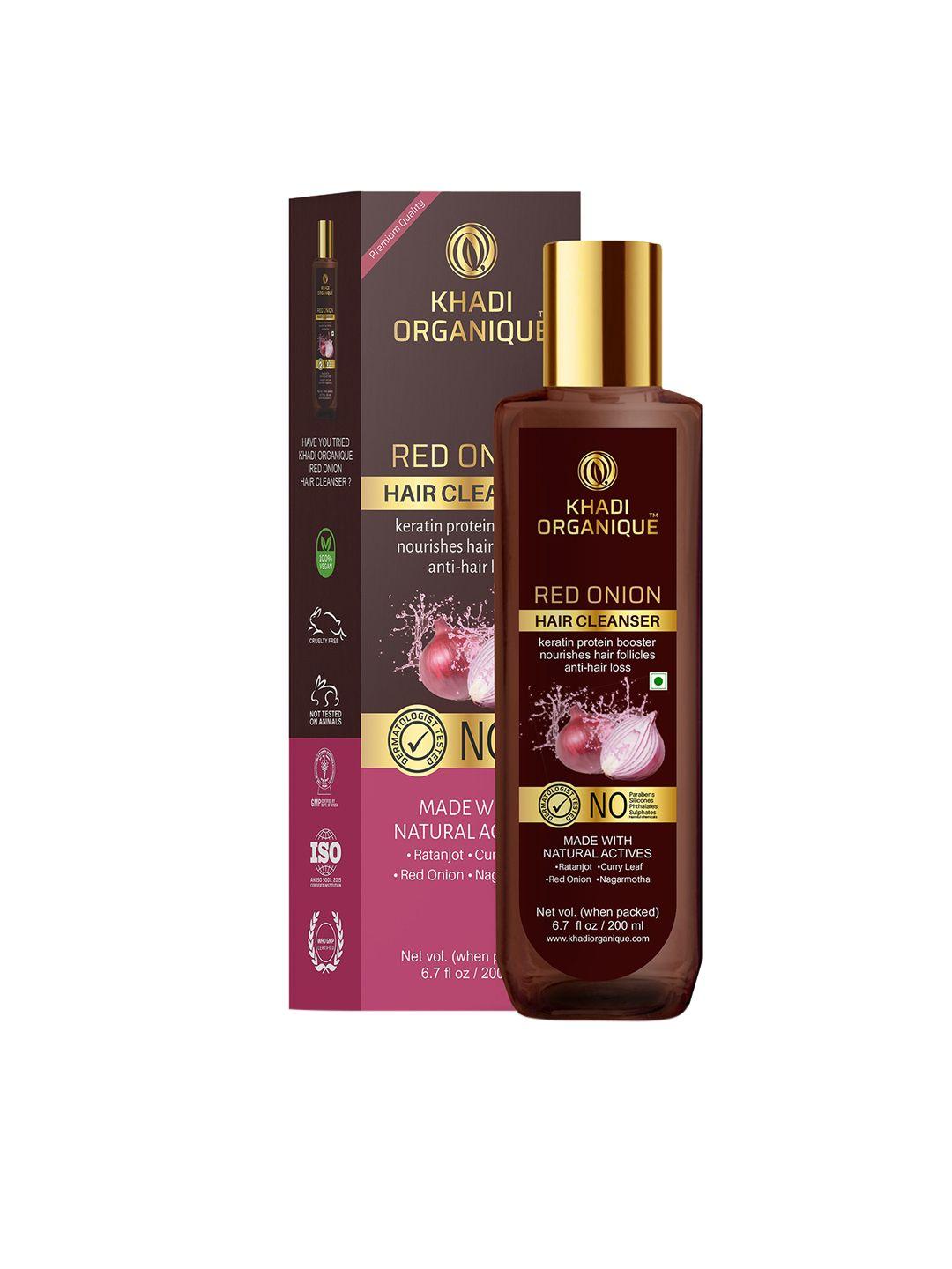 khadi organique red onion shampoo-200 ml