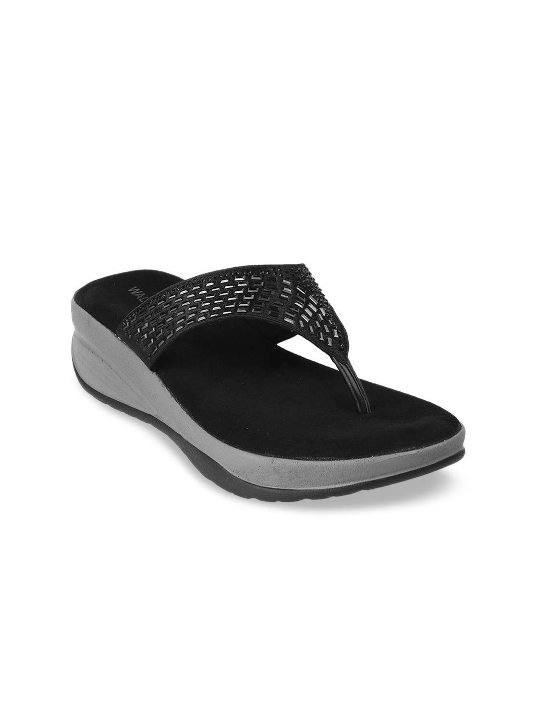 walkway by metro women black fashion flats