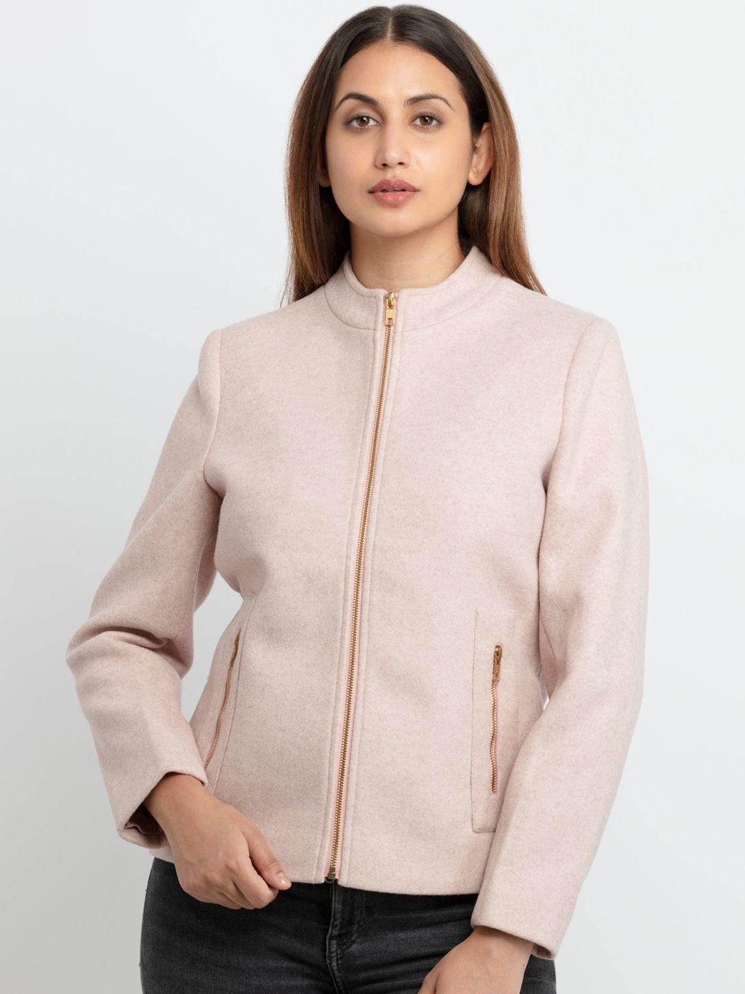 status quo women pink tailored jacket