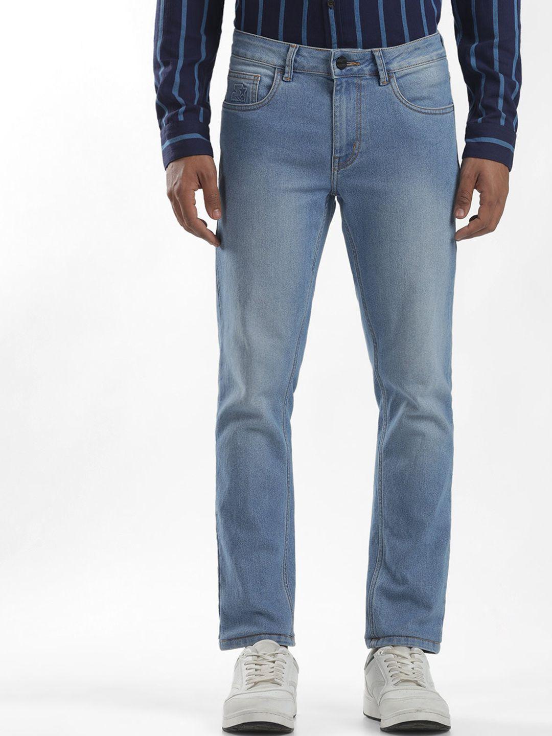 starter men blue slim fit light fade jeans