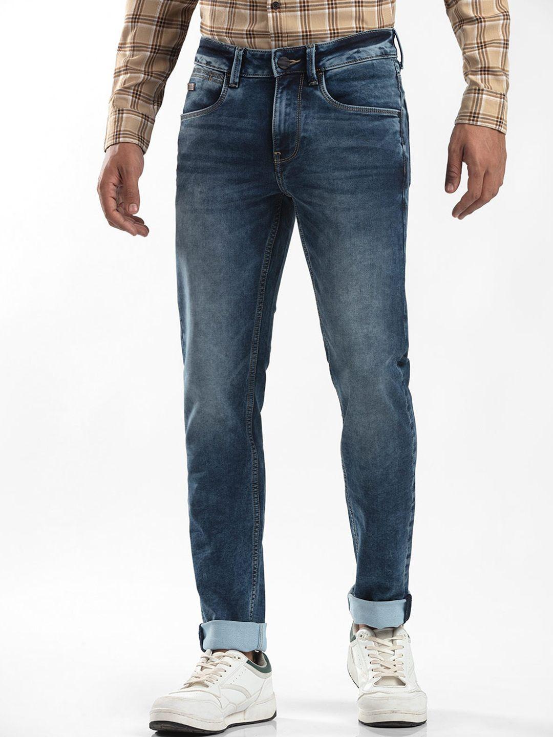 starter men blue slim fit heavy fade jeans