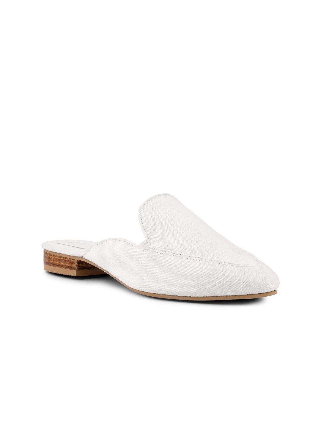 london rag women white mules flats