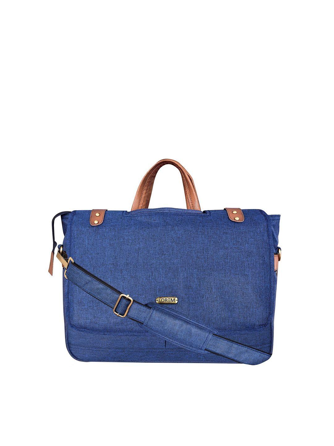 lorem men blue laptop bag