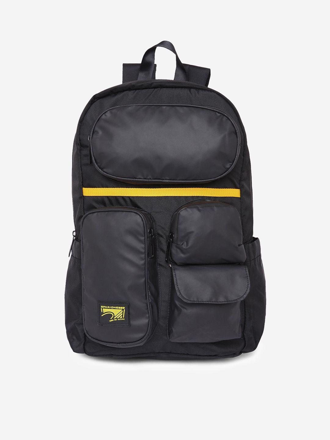 spykar men black backpacks