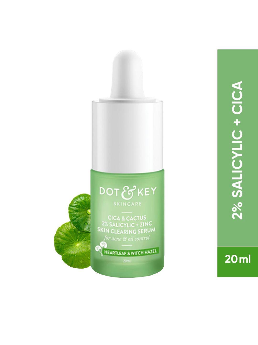 dot & key cica & cactus 2% salicyclic + zinc skin clearing serum with heartleaf - 20 ml