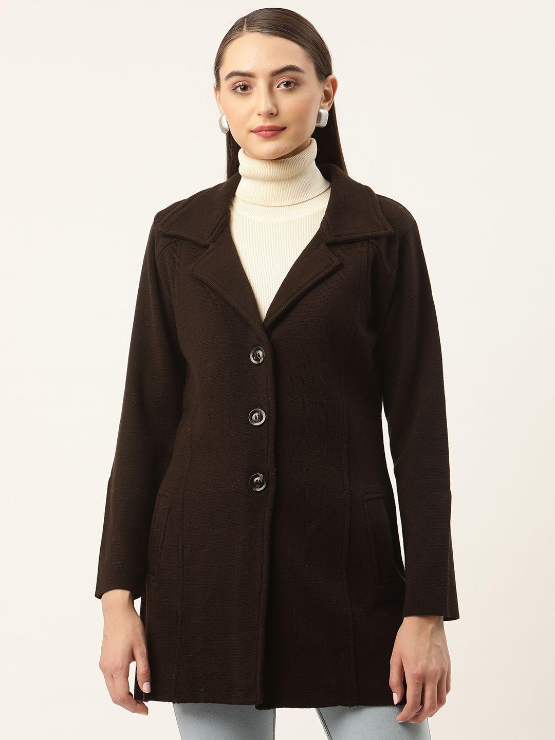 apsley women solid longline overcoat