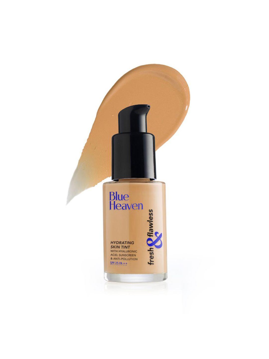 blue heaven fresh & flawless hydrating skin tint with hyaluronic acid 28 ml - honey