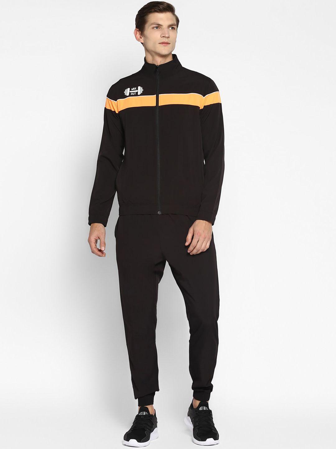 yuuki men black solid tracksuits