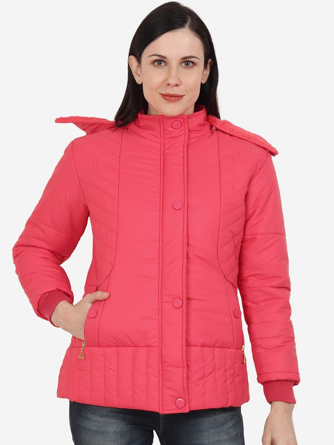 xohy women red lightweight longline outdoor parka jacket