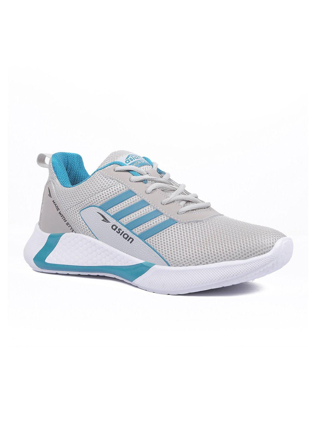 asian men grey mesh running shoes