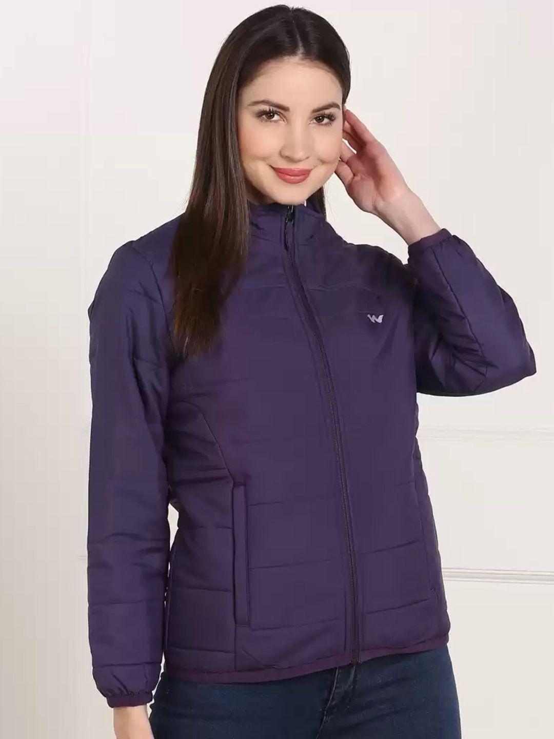 wildcraft women purple lightweight padded jacket