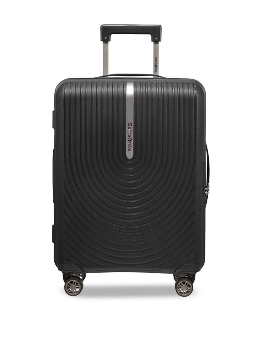 samsonite hi-fi spinner textured hard small trolley bag - 55 cm