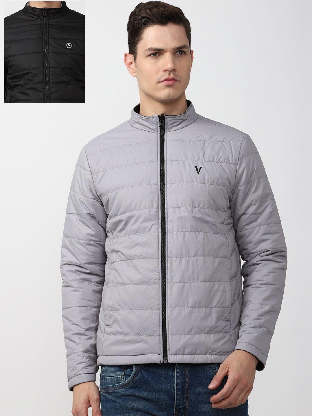 van heusen sport men black reversible puffer jacket