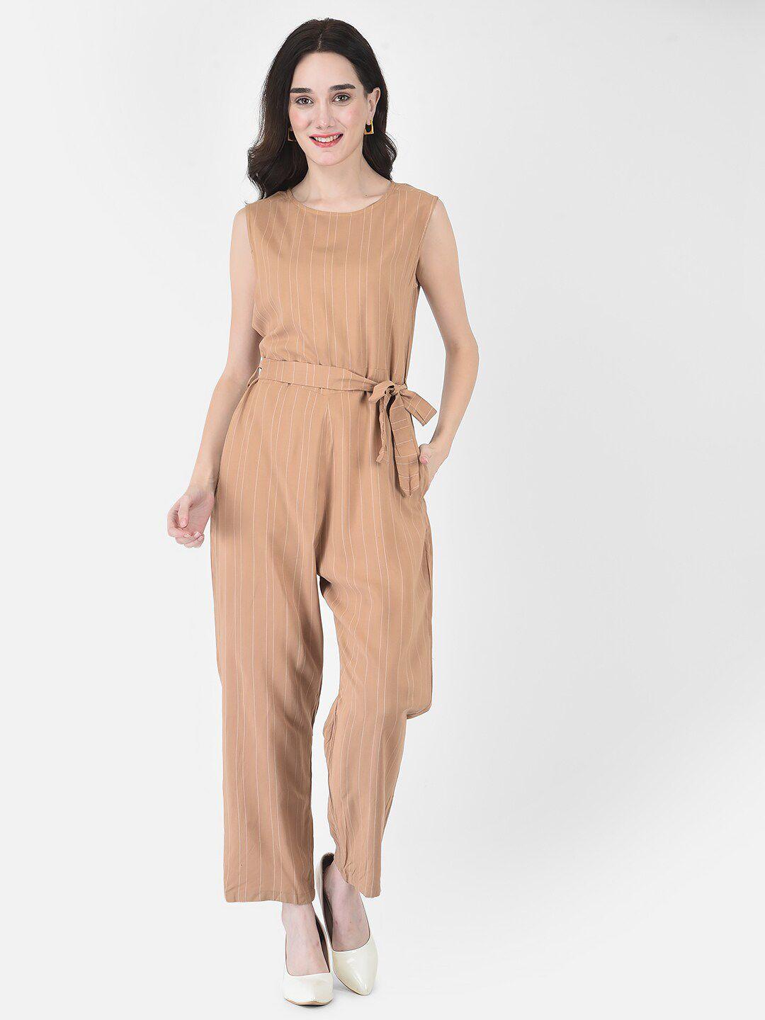 crimsoune club striped basic jumpsuit