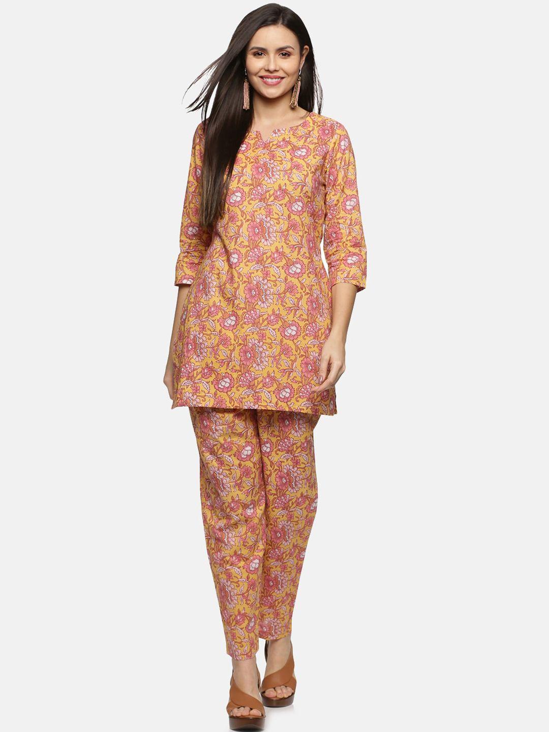 palakh women printed pure cotton night suit