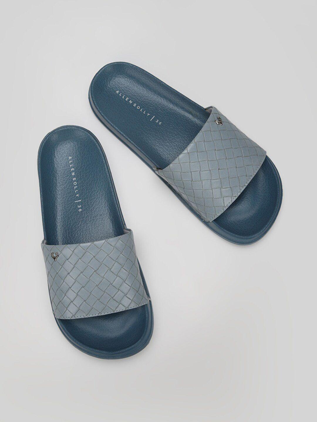 allen solly woman women blue self design sliders