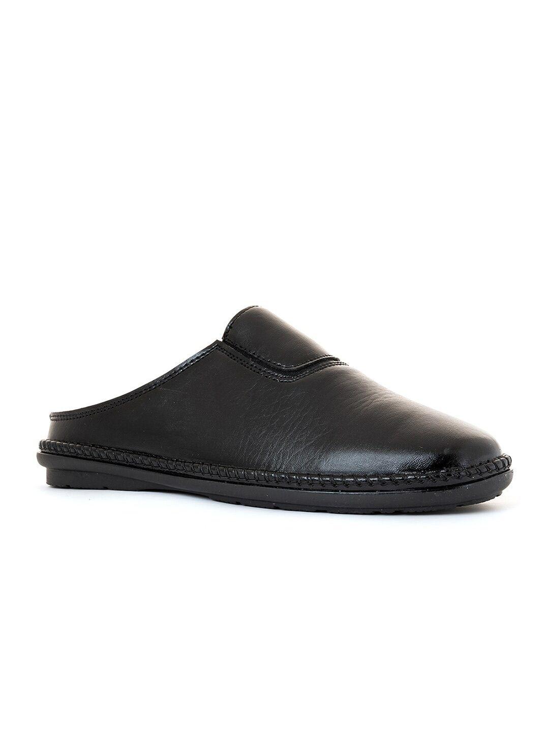 khadims men black shoe-style sandals