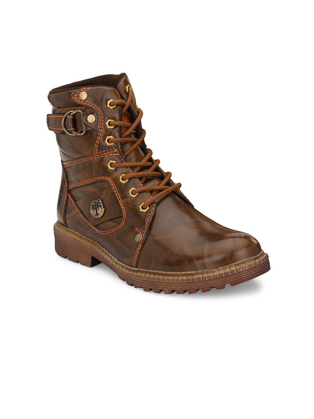 big fox men brown solid regular boots