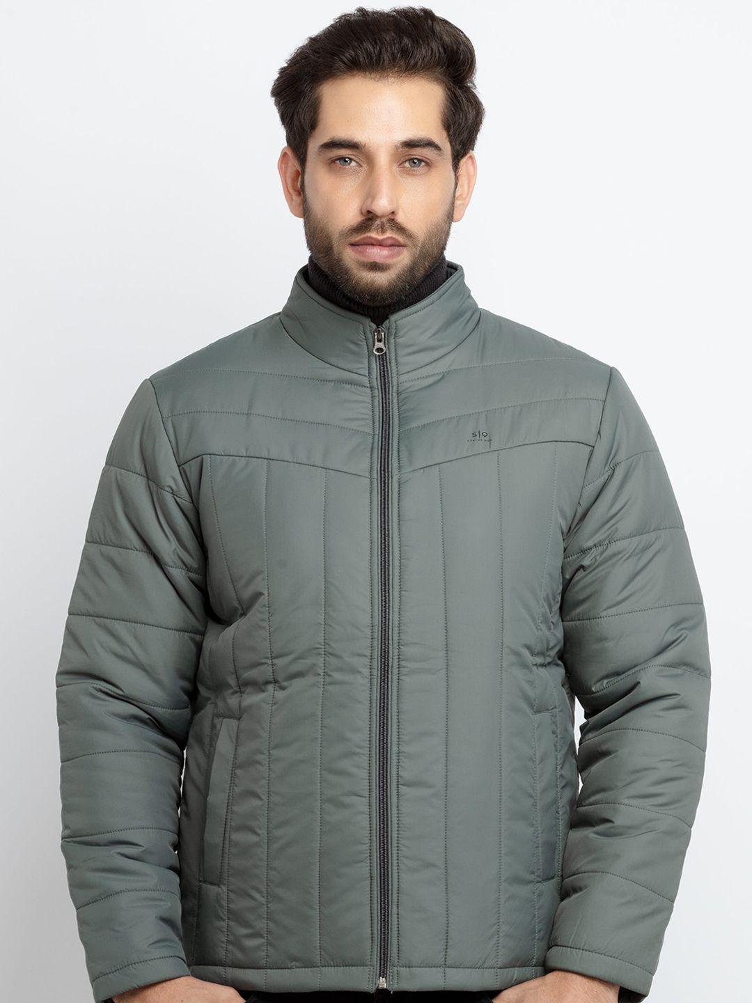 status quo men green puffer jacket