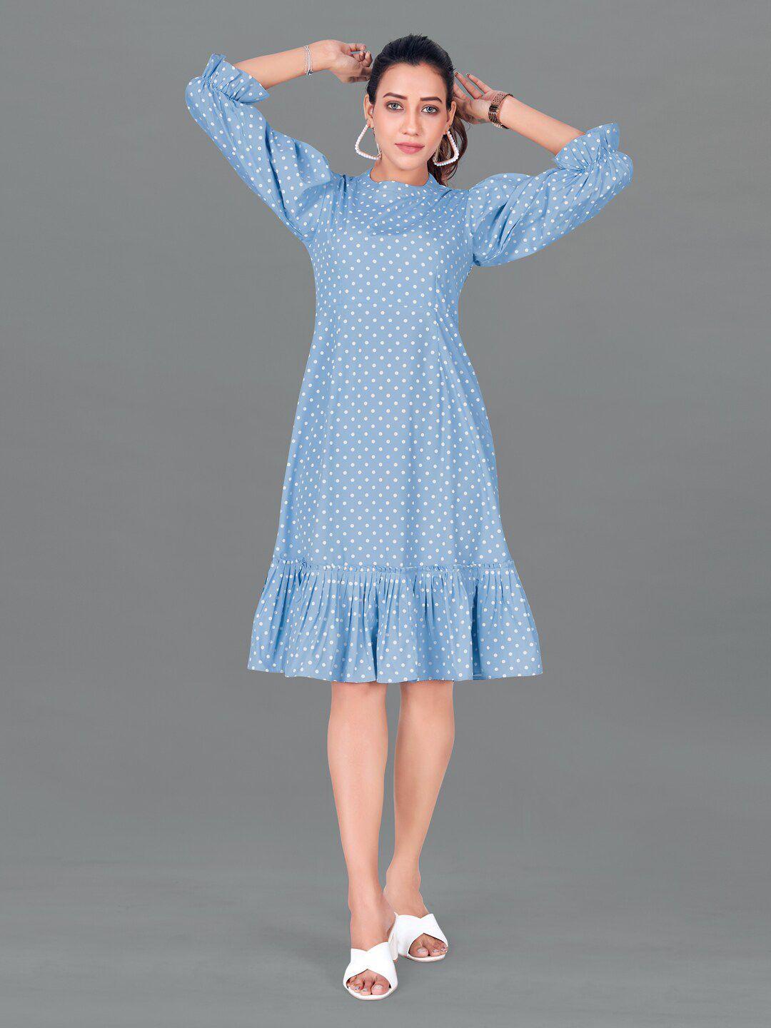 fashion dream blue a-line dress