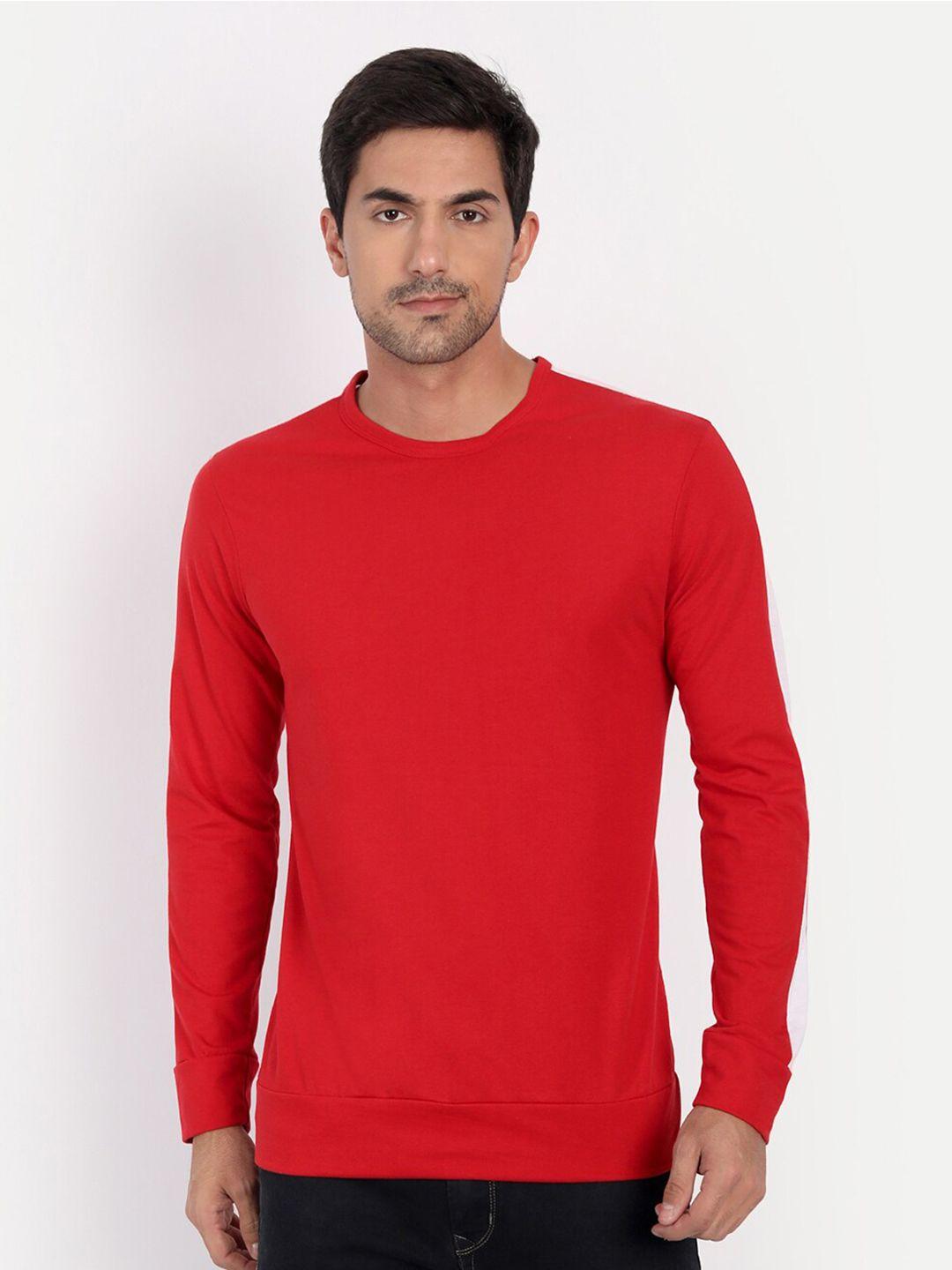 clafoutis men red high neck t-shirt