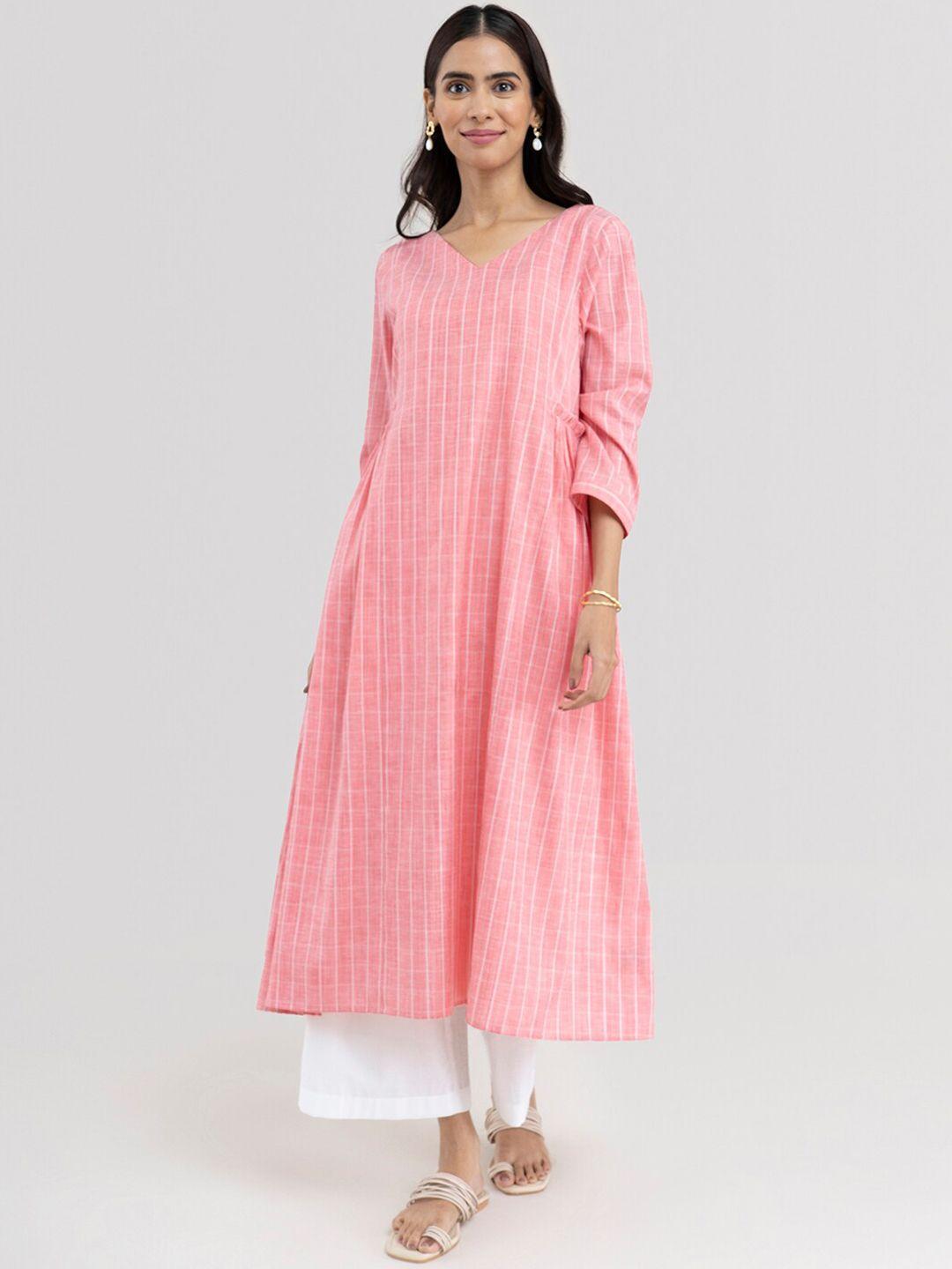 marigold by fablestreet women striped a line kurta