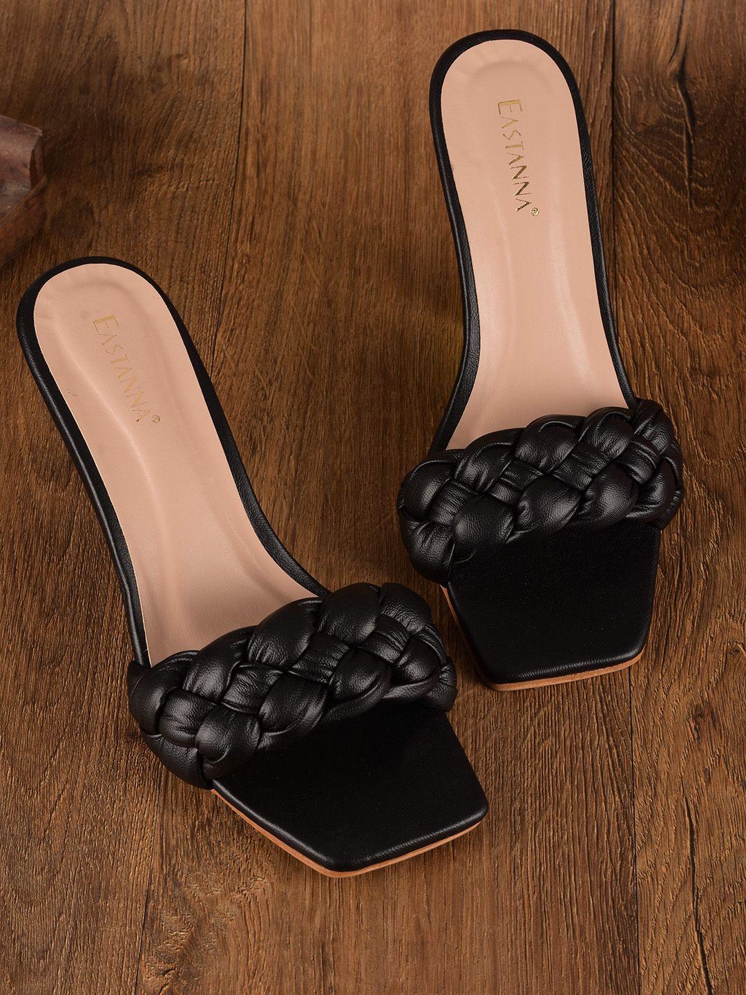 buckleup black block sandals