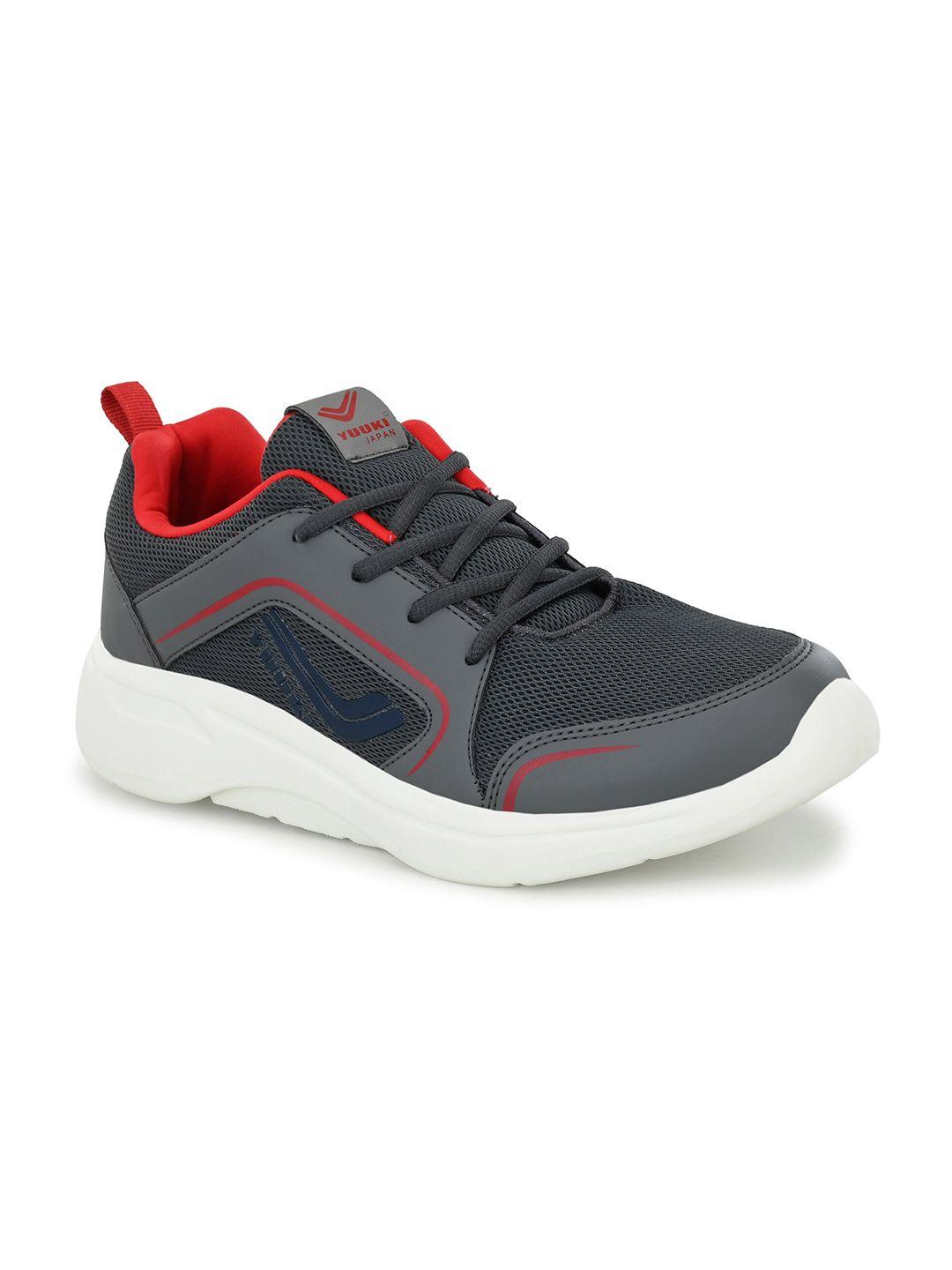 yuuki men grey mesh running non-marking shoes